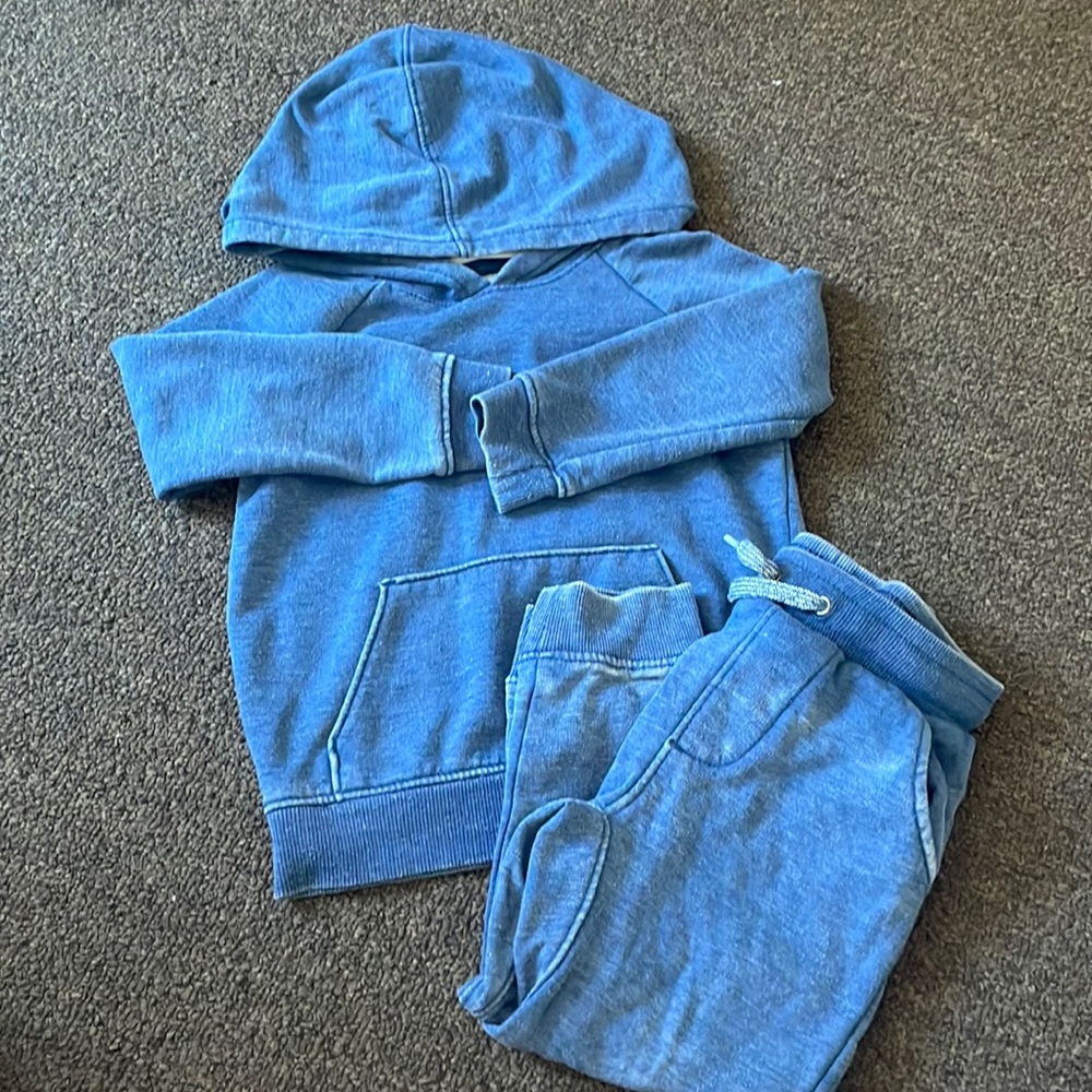 Blue sweat suit